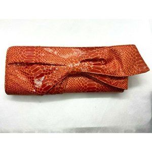Nine West, Snakeskin Bow Clutch
